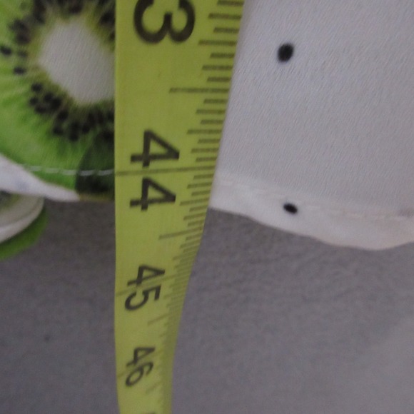 Eshakti Dress‎ XL Kiwi Prink Empire Waist Pleat Crepe Flowy Pockets Novelty Boho - Picture 11 of 14